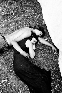 Couple On Grass 1973 Mariposa Folk Festival