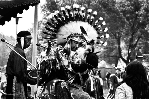 First Nations Performers Headress 1973 Mariposa Folk Festival