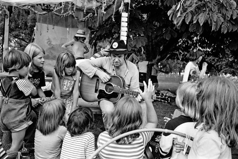 Chick Roberts and Children 1974 Mariposa Folk Festival