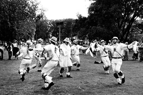 Moris Dancers 1974 Mariposa Folk Festival