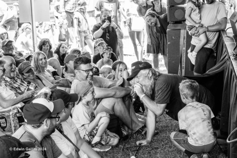 B.A.Johnston engages his audience