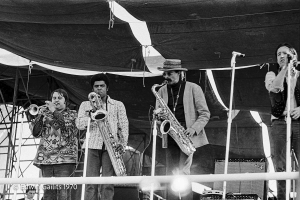 Paul Butterfield Blues Band: L-R Steve Madaio,Trevor Lawrence,Gene Dinwiddie, Paul Butterfield