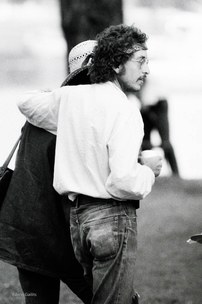 Bob Dylan and Sarah 1972 Mariposa Folk Festival