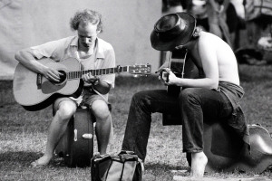 Two Musicians Connect the Notes 1972 Mariposa Folk Festival